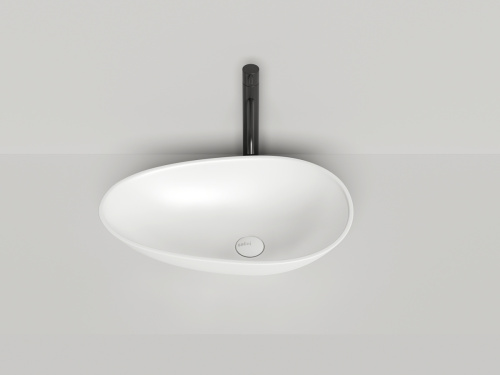 Раковина из искусственного камня S-Stone Salini PAOLA 1101201SM 60х30 накладная цвет белый без отверстий под смеситель